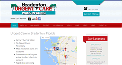 Desktop Screenshot of bradentonurgentcare.com